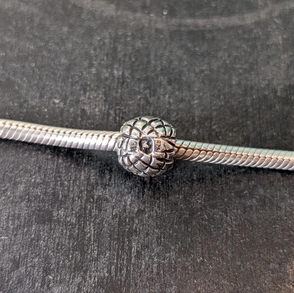 Pandora Sterling Silver Pineapple Charm Retired View 3